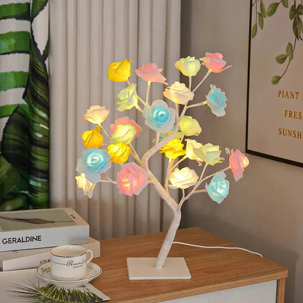 Enchanting Rose Tree Night Light